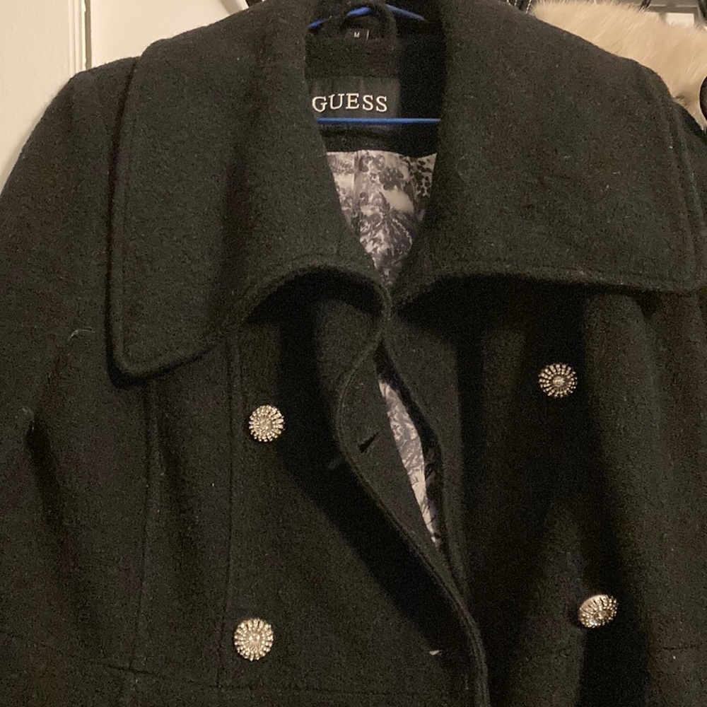GUESS black coat size Medium